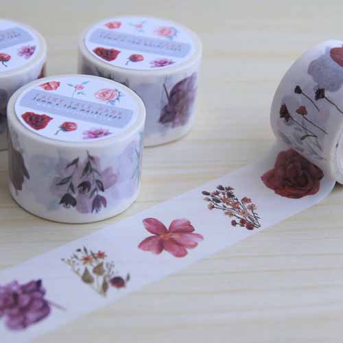 Washi Tape 30mm Floral Artwork