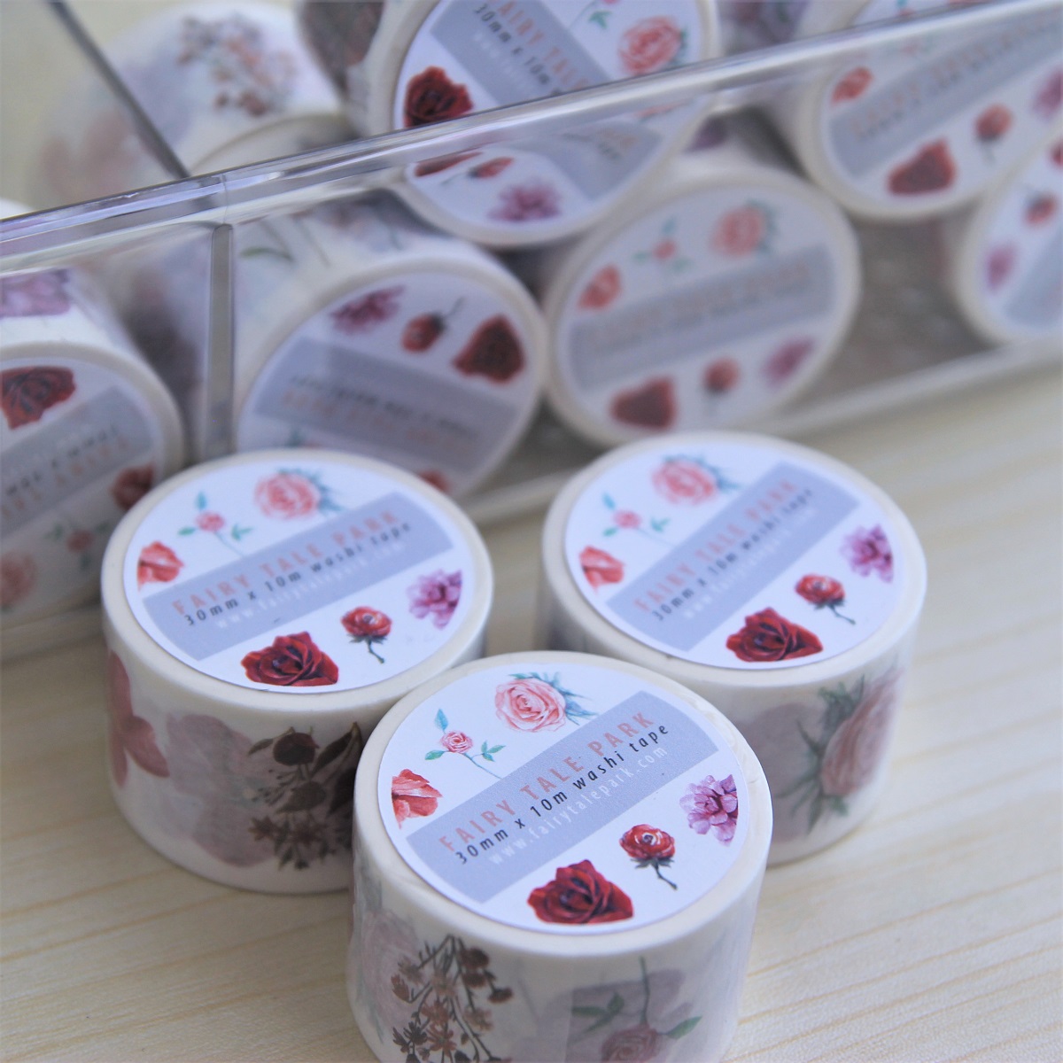 Washi Tape 30mm Floral Artwork - Image 3